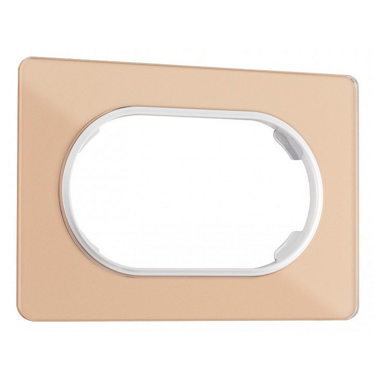 Рамка для двойной розетки arte milano am-502.13 502.13-double.shampan